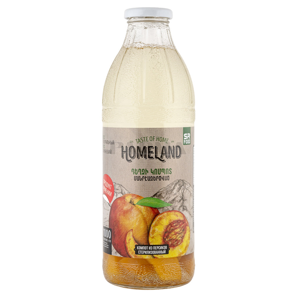 Peach compote 1L "Homeland"